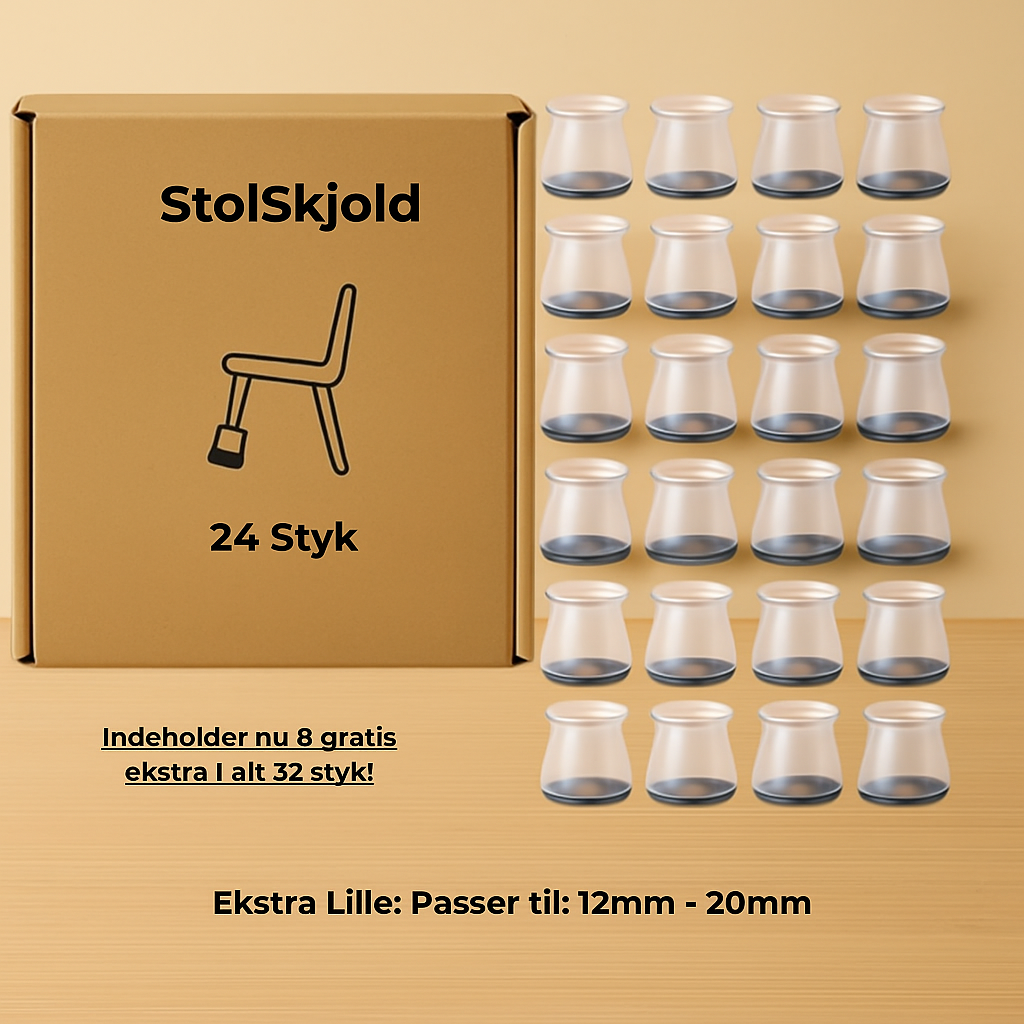 StolSkjold™ - Den bedste lydisolerende beskyttelse til dit gulv!