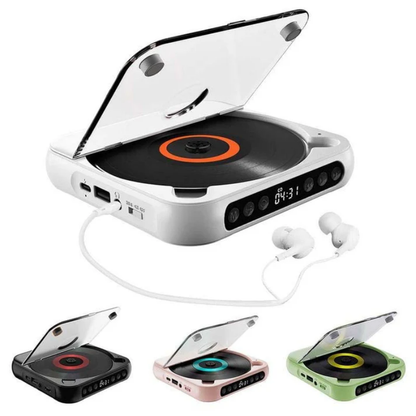 KlarTone CD™ – Trådløs Bærbar CD-Afspiller med Bluetooth