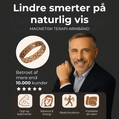 Liveria™ – Eksklusivt Magnetisk Kobber Terapiarmbånd