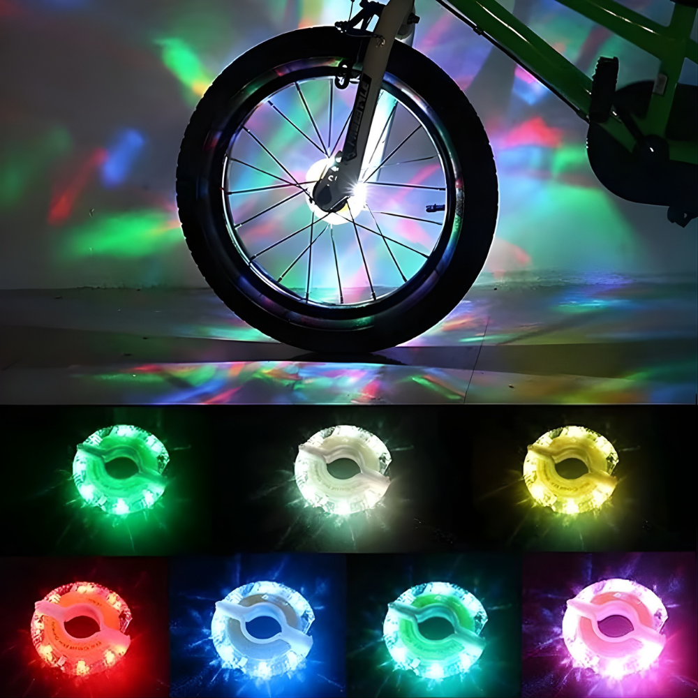 BikeGlød™ – Smart RGB cykelhjulslys med bevægelsessensor