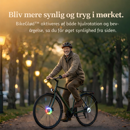 BikeGlød™ – Smart RGB cykelhjulslys med bevægelsessensor