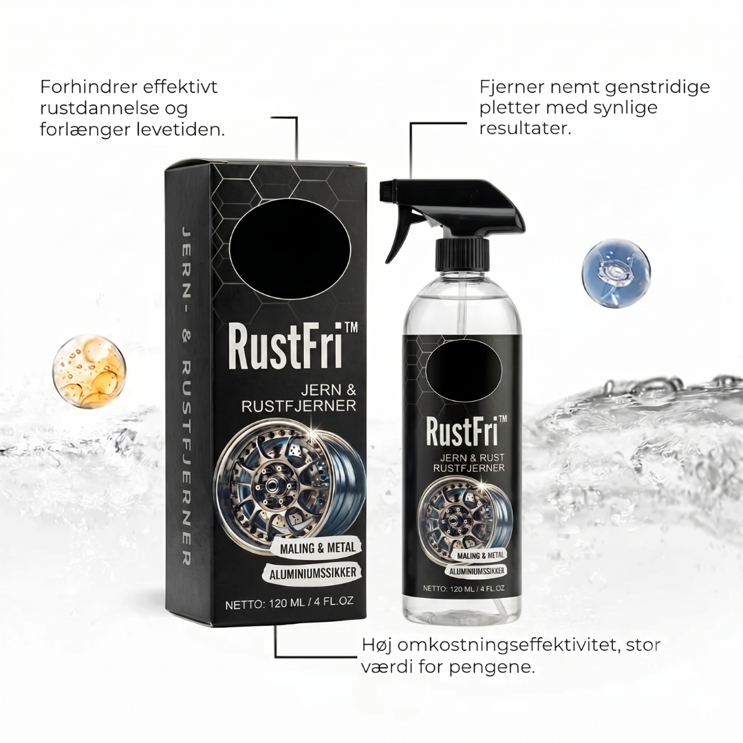 RustFri™ - Effektiv Rustfjerner Til Bil & Metaloverflader