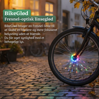 BikeGlød™ – Smart RGB cykelhjulslys med bevægelsessensor