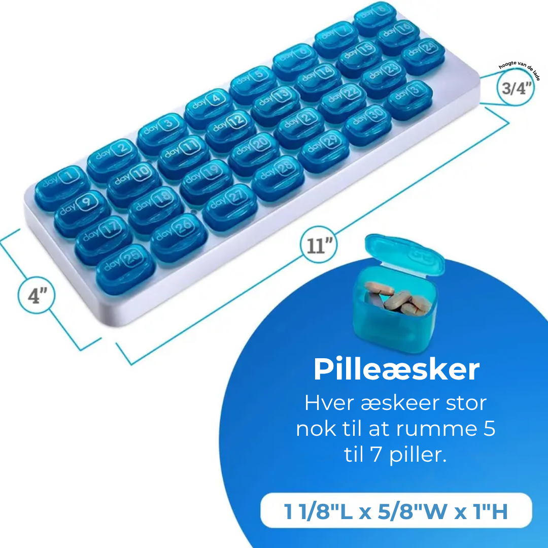 NordDose™ - Hold styr på din medicin med en praktisk 31-dages pilleæske