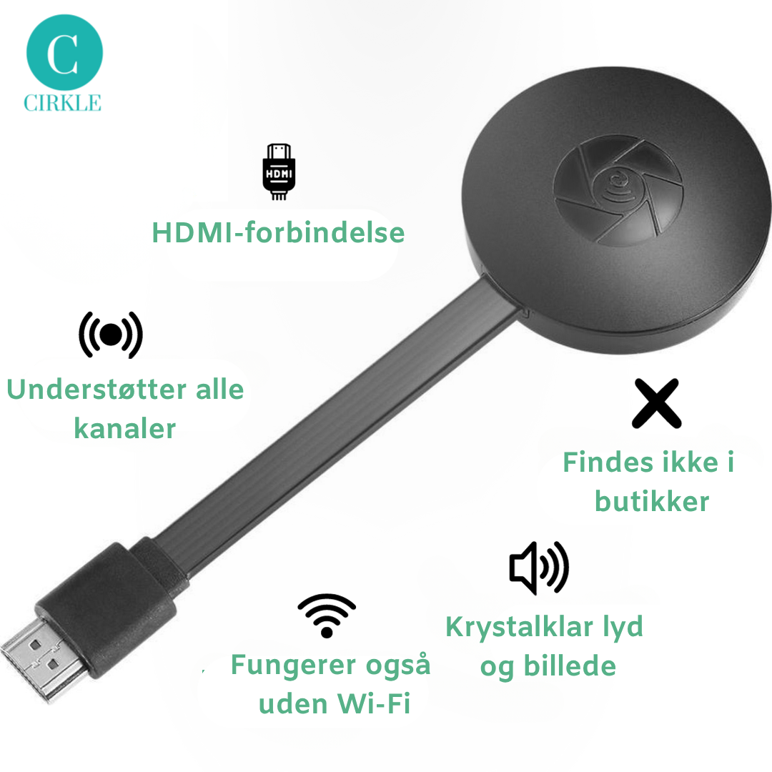 Strømlink™ | Danmarks #1 trådløse casting – helt uden Wi-Fi!