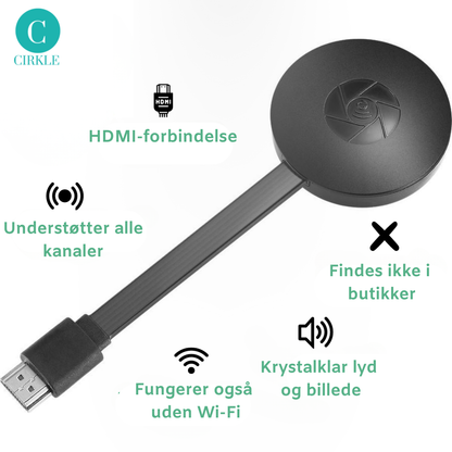 Strømlink™ | Danmarks #1 trådløse casting – helt uden Wi-Fi!