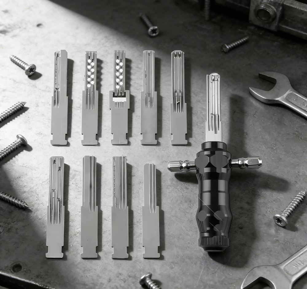 LockPro™ – Kompakt 9-i-1 rørformet lockpick-sæt