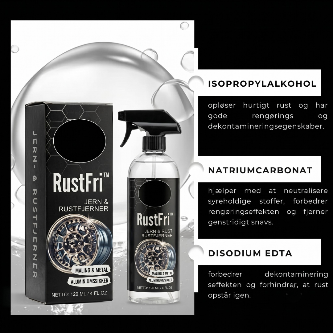 RustFri™ - Effektiv Rustfjerner Til Bil & Metaloverflader