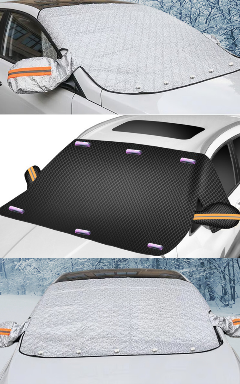 FrostGuard™ - Premium magnetisk sne- og isskjold til bilen