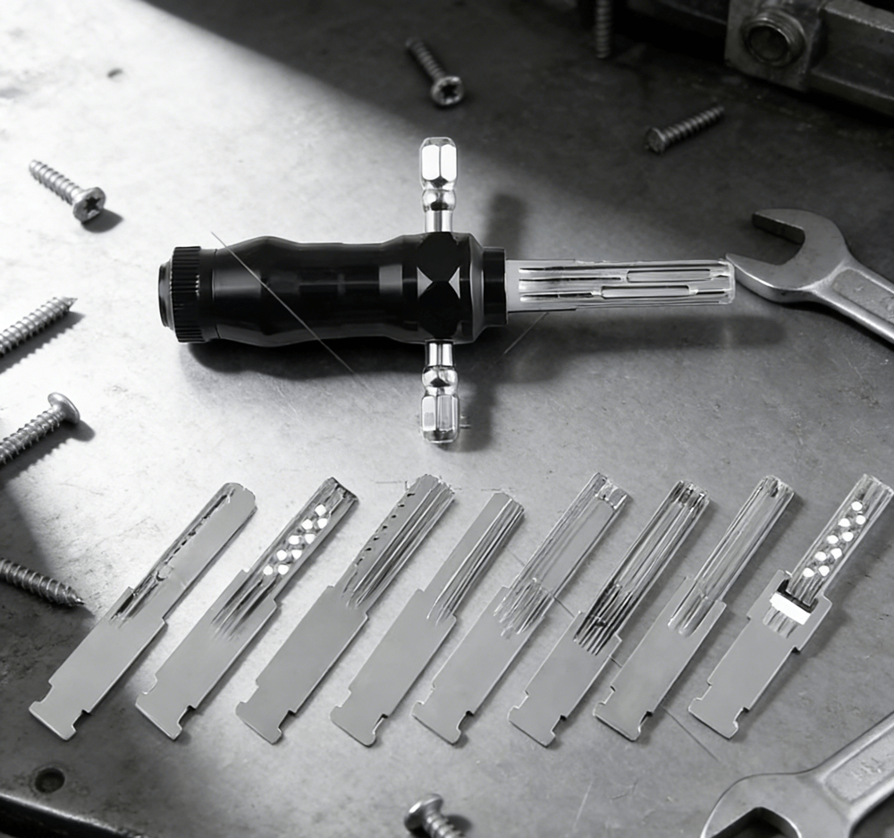 LockPro™ – Kompakt 9-i-1 rørformet lockpick-sæt