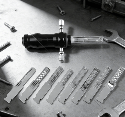 LockPro™ – Kompakt 9-i-1 rørformet lockpick-sæt