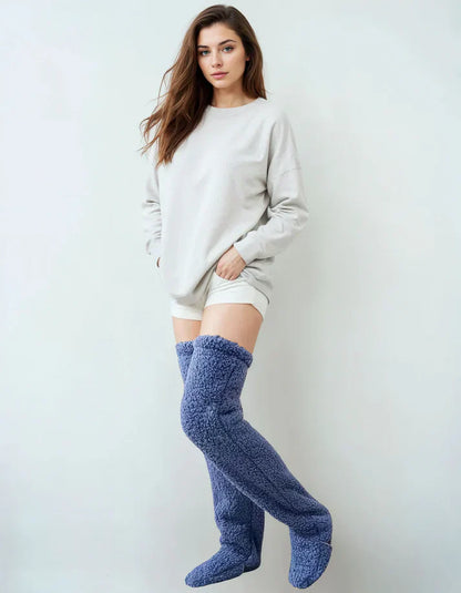 Fluffy Feet – Lange hygge­sokker i blød fleece