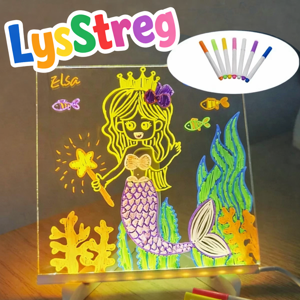 LysStreg™️ - Et lysende tegnebræt til kreativ leg