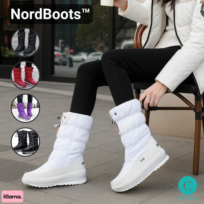 NordBoots™ | Skridsikre og Vandtætte Snestøvler med Fuskepels