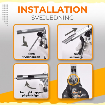StålGrip™ – Professionelt Værktøj Til Montering Af Negleringe Og Trådbure