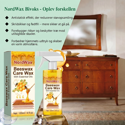 NordWax™ - Alt-i-en Bivoks Spray til Træpleje