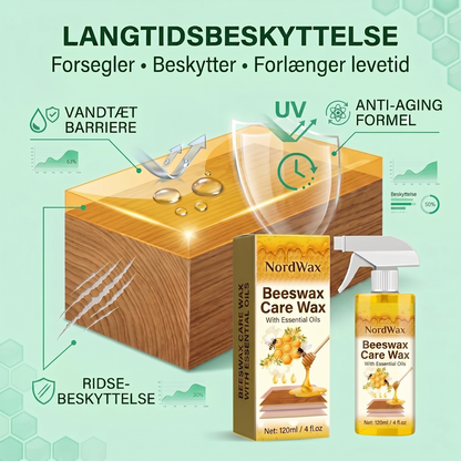 NordWax™ - Alt-i-en Bivoks Spray til Træpleje