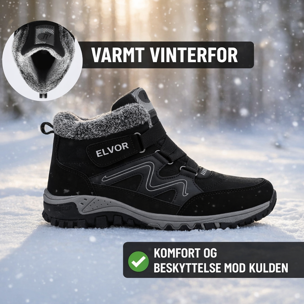 Elvor™ Vinterstøvler – stabilitet, varme og tryghed på glatte vinterdage