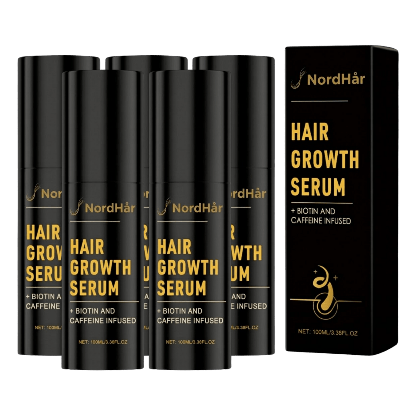 NordHår™ Hårvækstspray | Hjælper med at reducere hårtab og gør dit hår synligt fyldigere på blot 14 dage