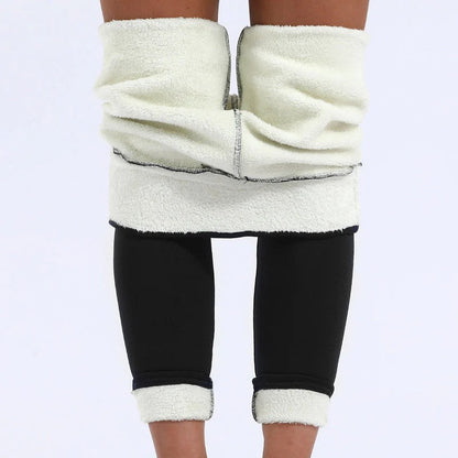 Eira - Varme Fleece Leggings med Høj Talje