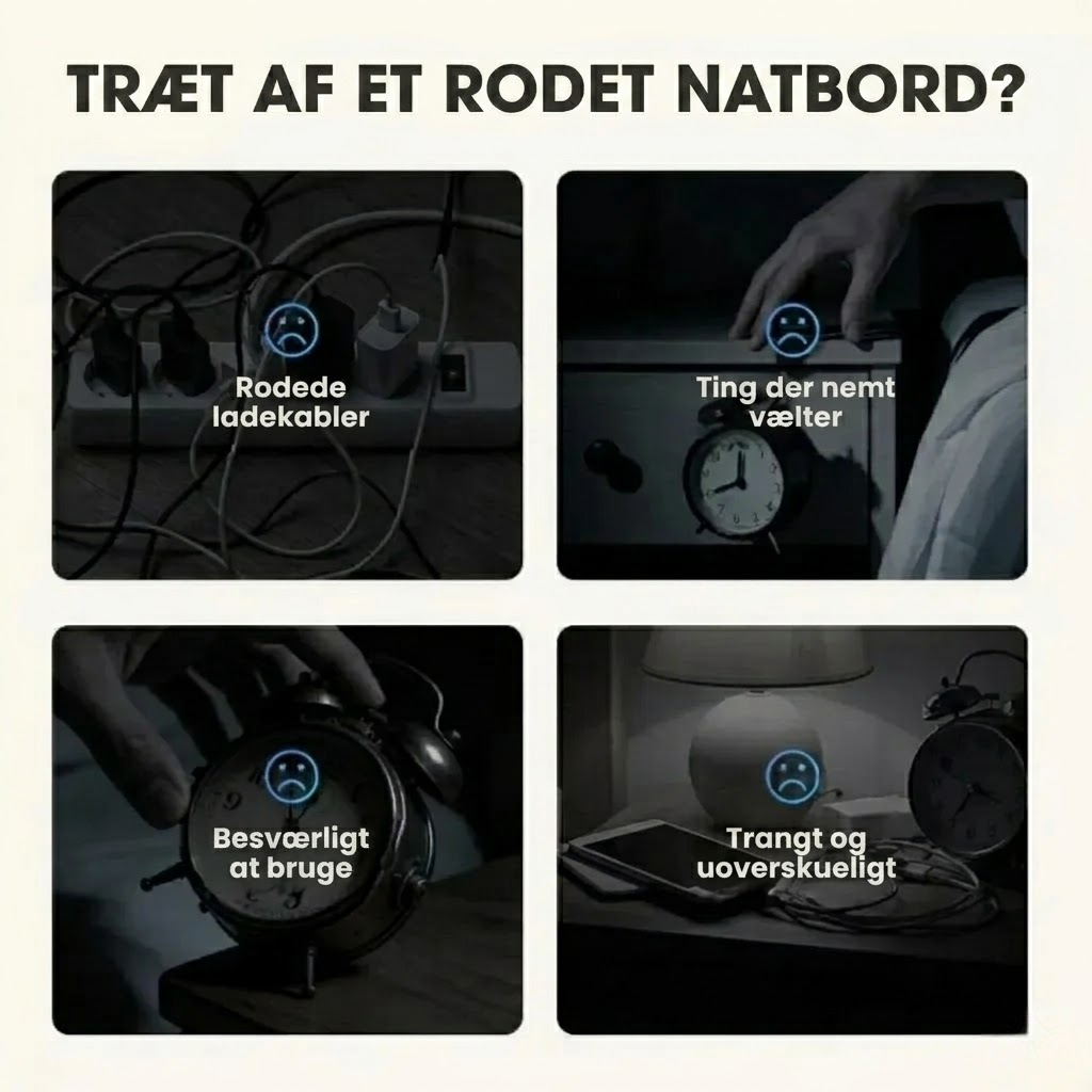 SmartStation™ – 6-i-1 Trådløs Ladestation med Flere Funktioner
