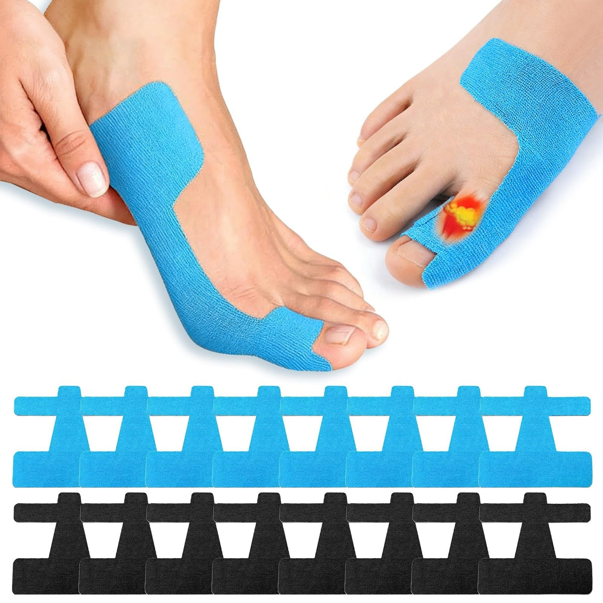 TåKomfort™ - Komfortabel tåstøttetape til naturlig tåposition og komfort hele dagen