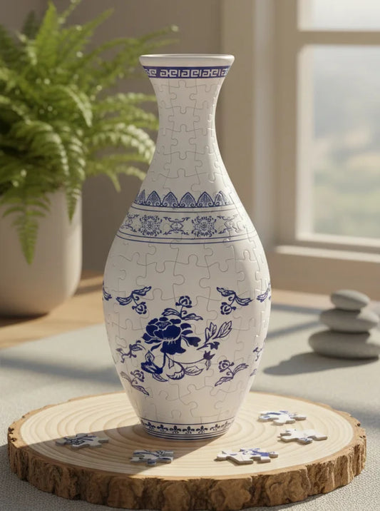 VasaNova™ – 3D Puslespil & Vandtæt Vase i Ét