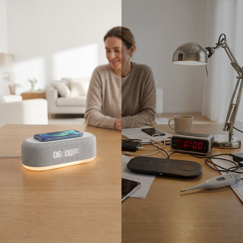 SmartStation™ – 6-i-1 Trådløs Ladestation med Flere Funktioner
